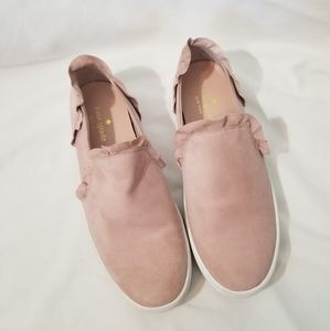 Kate Spade | Lilly Ruffle Suede Sneakers Sz 6.5